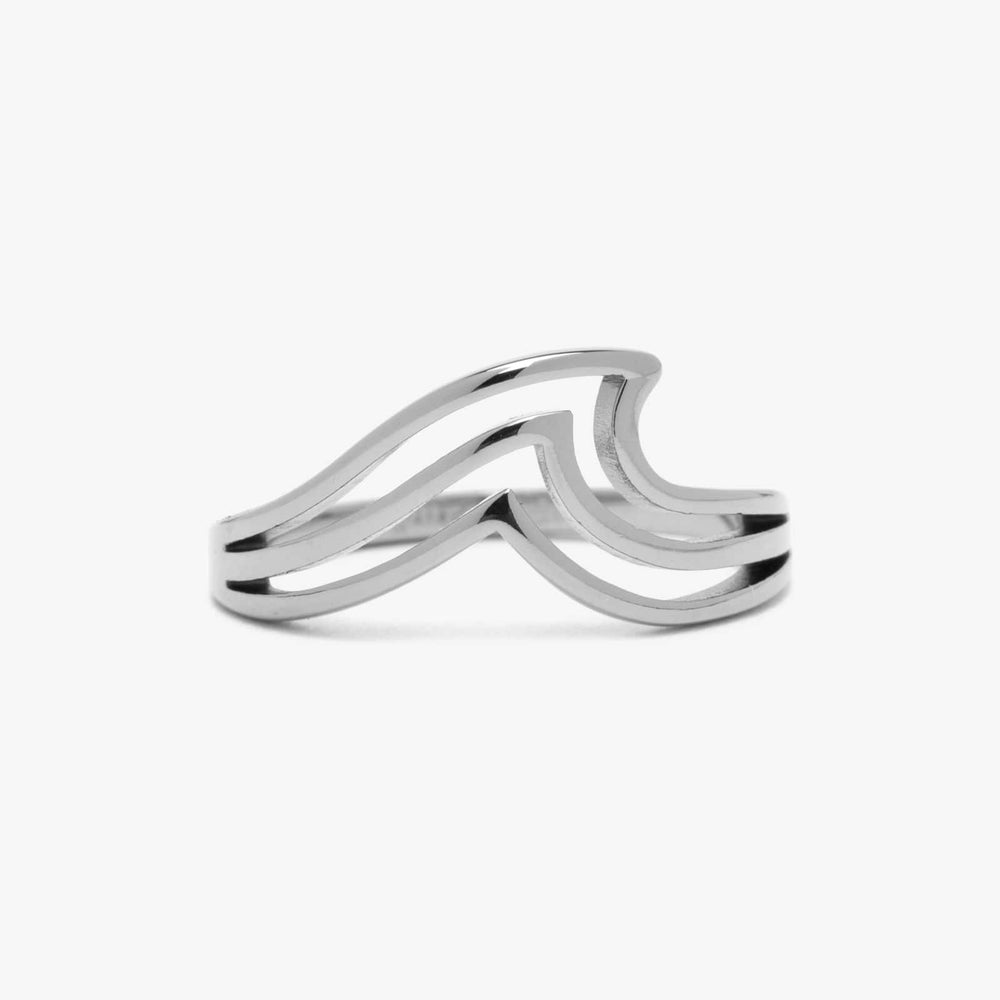 Pura Vida Surfrider Triple Wave Ring