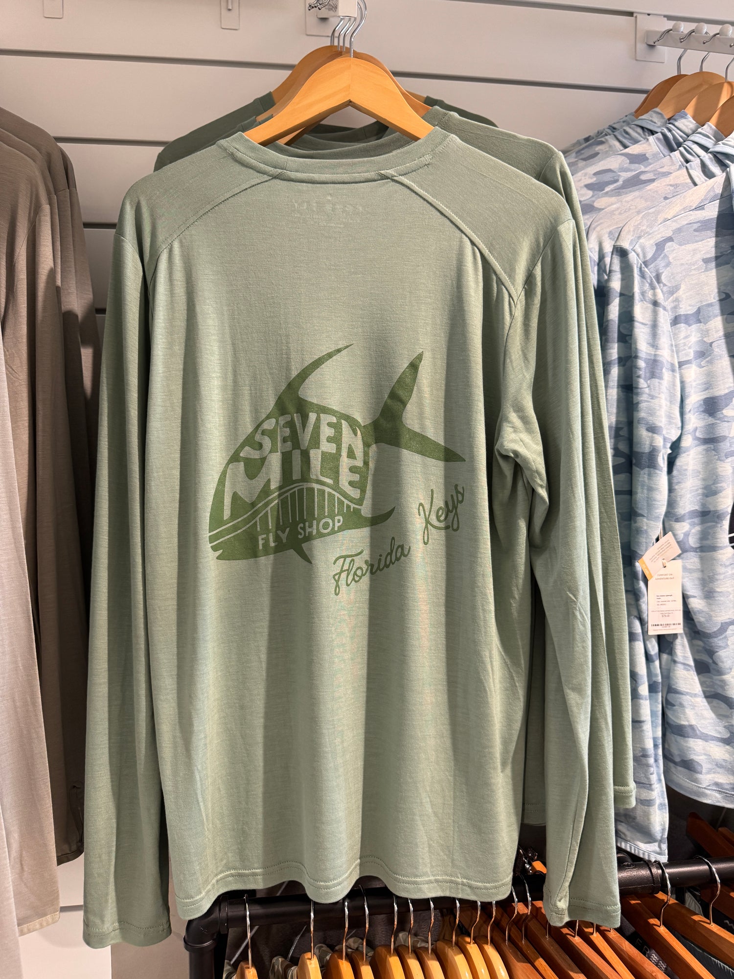 SMFS x FF Men's Bamboo Lightweight Long Sleeve - Permit Logo