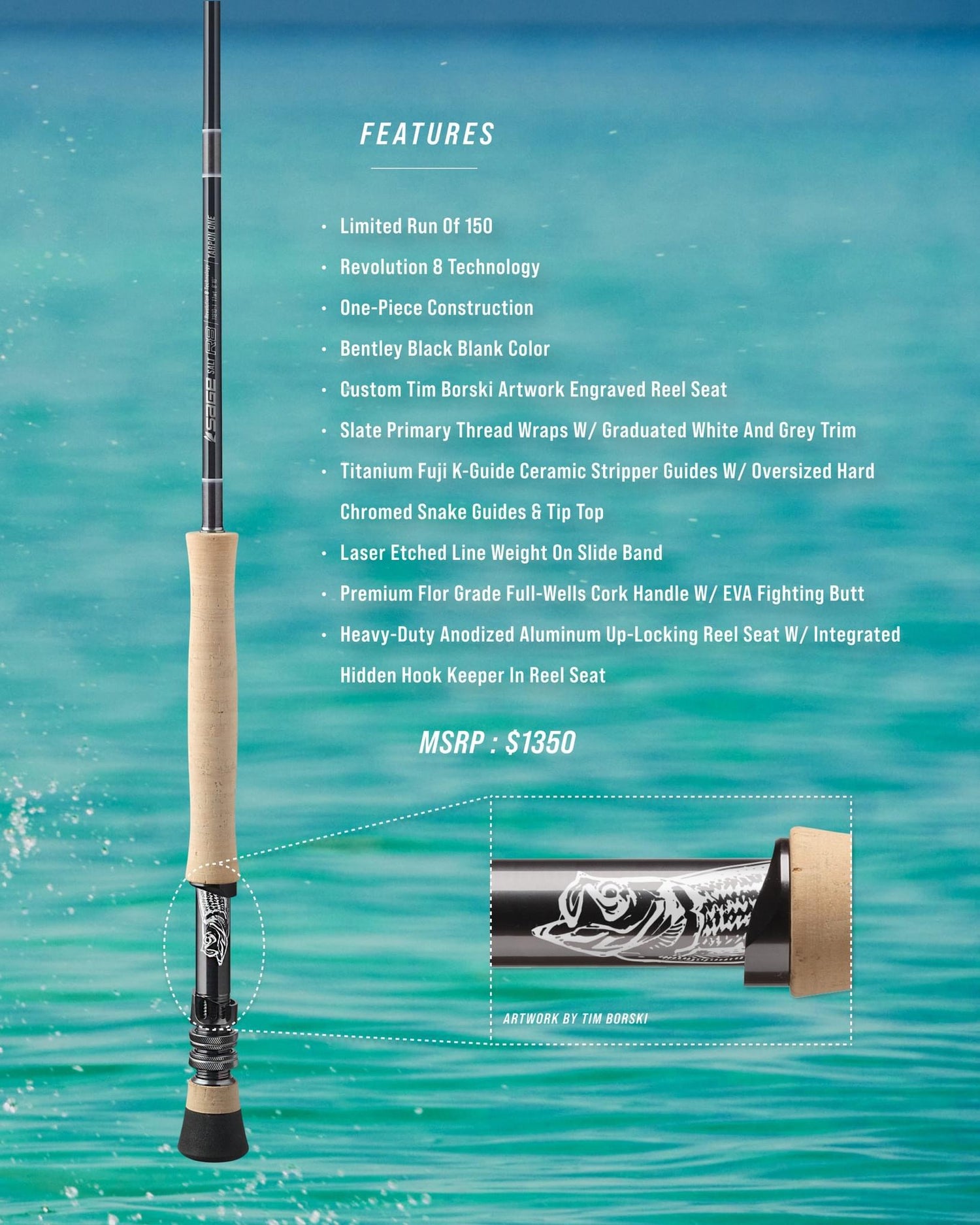 Sage Salt R8 Tarpon One (one piece 11 Wt)